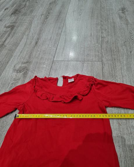Červené bavlnené tričko, 128