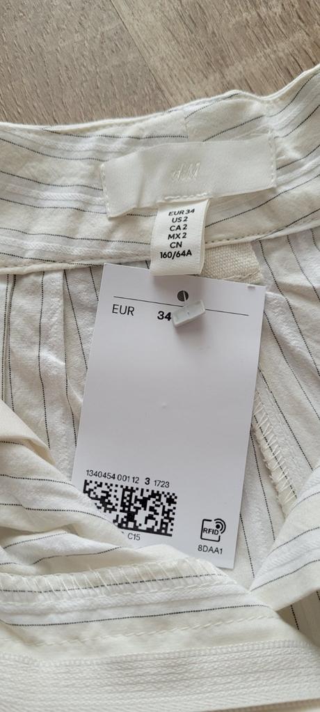 Prúžkované kraťasy, h&m,34 / xs
