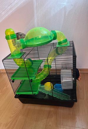 Klietka pre škrečka s prislušenstvom a trubkami, 