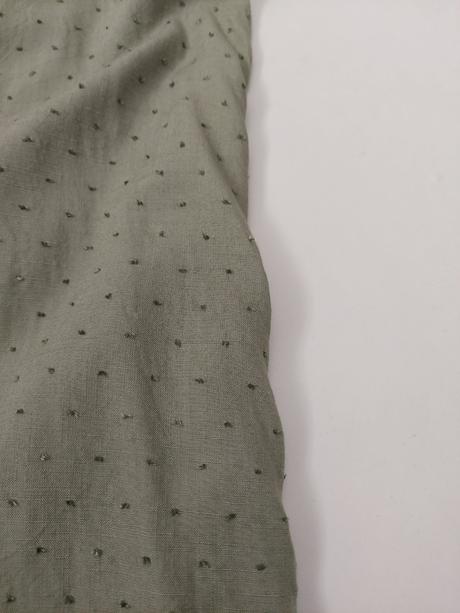 Khaki blúzka/tunika fransa, s