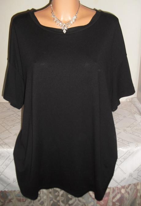 Shein s nebeskymi kridielkami bavlneny top, xxxl