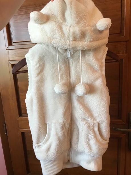 Chlpatá vestička s uškami, xs