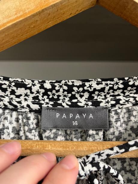 Kvietkovane šaty, papaya,xl