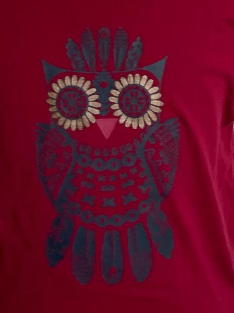 Jbc bordové tričko so sovou, 134