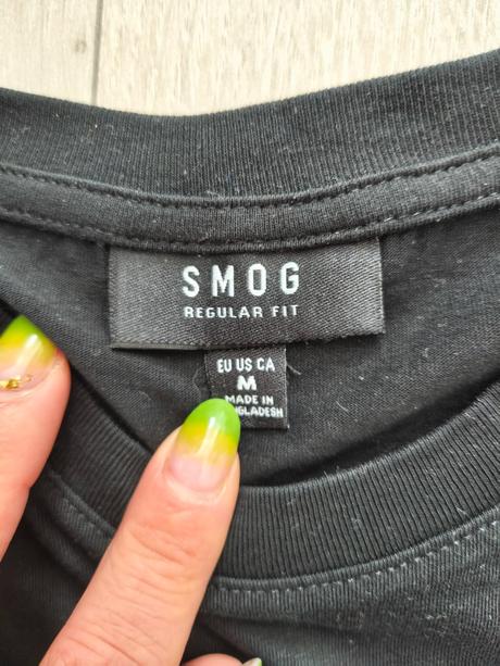 Čierne tričko smog, takko,m