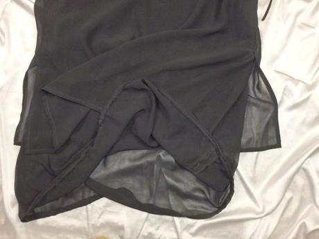 Luxusné dlhé čierne šaty, 44