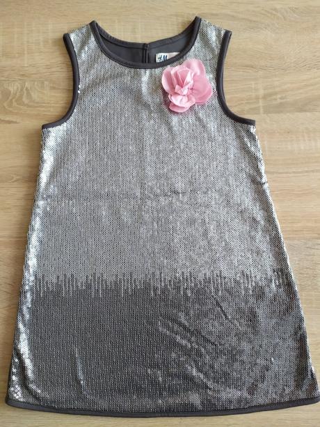 Šatky s flitrami, h&m,116