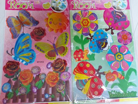 Nálepky na stenu 3d, 