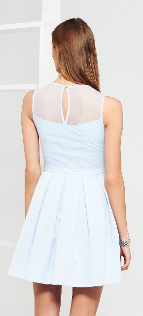 Baby blue šaty xs, reserved,xs