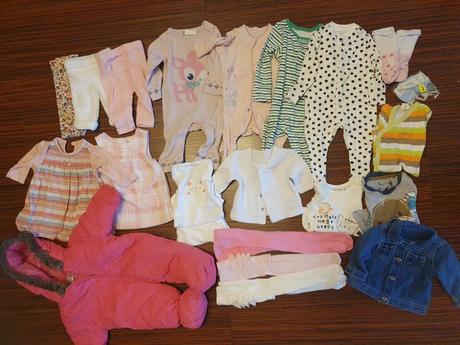 Balík oblečenia dievčatko 0-3mesiace, 50–62