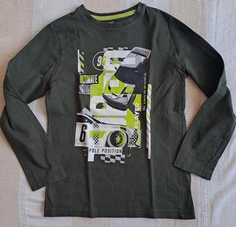 Tričká dlhý rukáv 3ks, sinsay,134