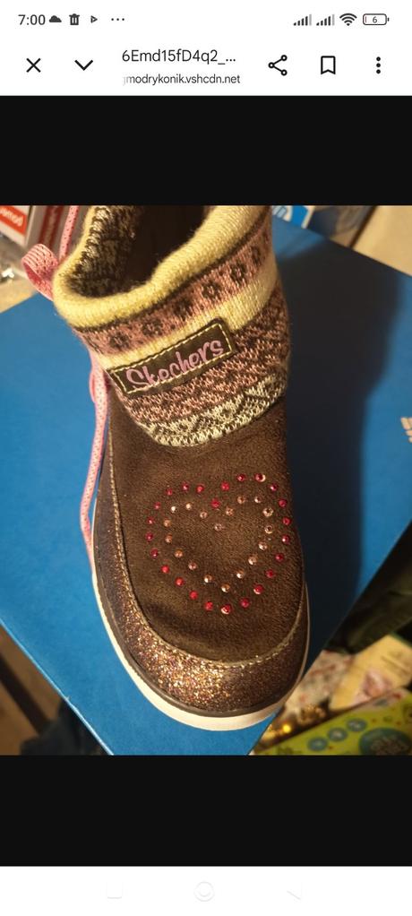 Skechers členkové čižmy zateplené 34, skechers,34