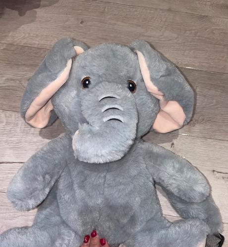 Ruksak sloník plyšový, 