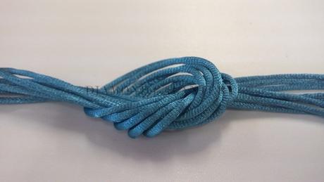 Saténová šnúrka 2,5 mm modrá, 