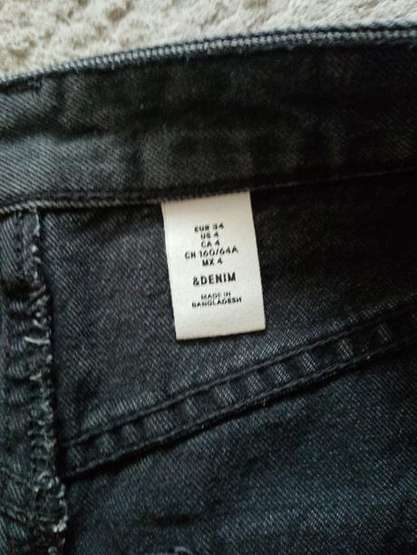 Čierna riflova sukna xs, denim,164