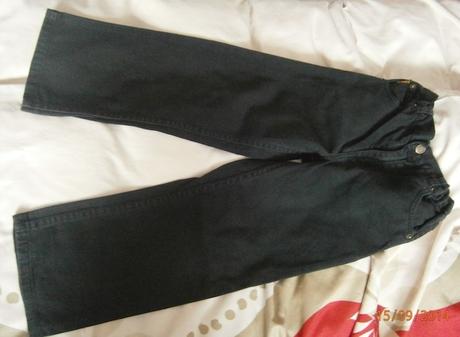 Čierne rifle zn. bhs, veľ. 122, bhs,122