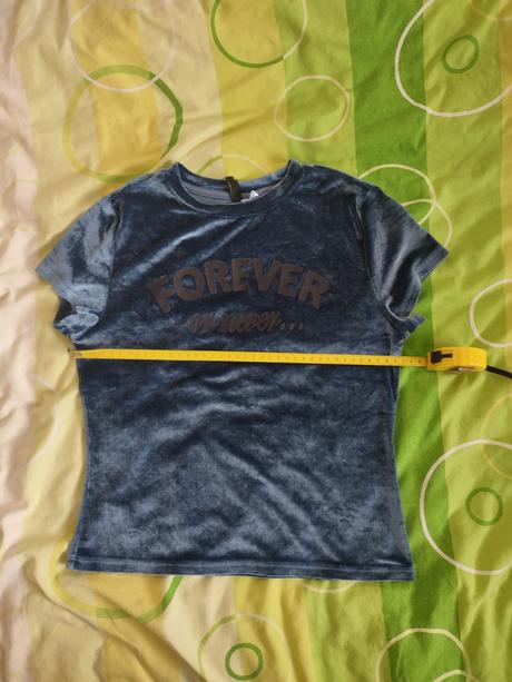 Zamatové tričko h&m, h&m,s