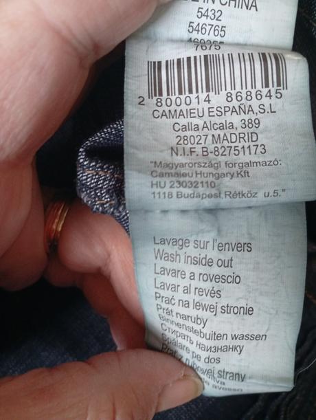 Riflové šaty made in espana č.38, camaieu,m