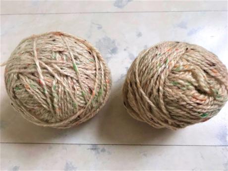 Hrubšia melírovaná vlna,