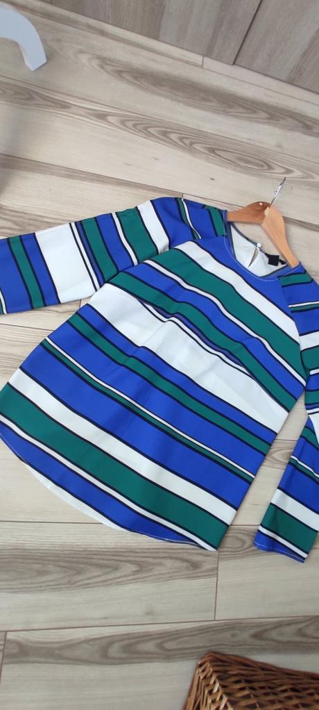 Modro zelená bluzka, h&m,s
