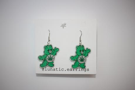 Náušnice starostliví medvedíci handmade,