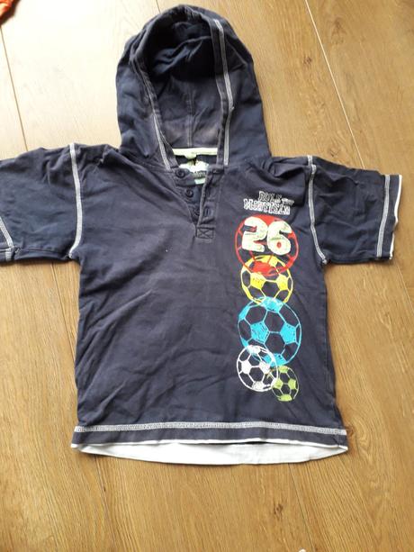 Bavlnene futbalove tricko s kapucnou, rebel,122