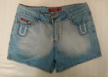 Dámske elastické modré šortky, sister, m, m