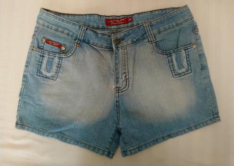 Dámske elastické modré šortky, sister, m, m