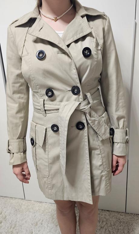 Prechodný plášť - trenčkot zara basic, zara,m