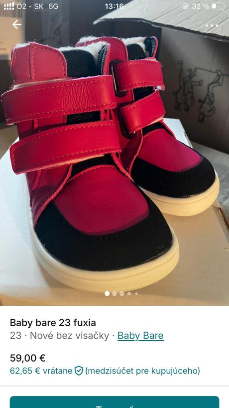 Baby bare fuxia, baby bare shoes,23