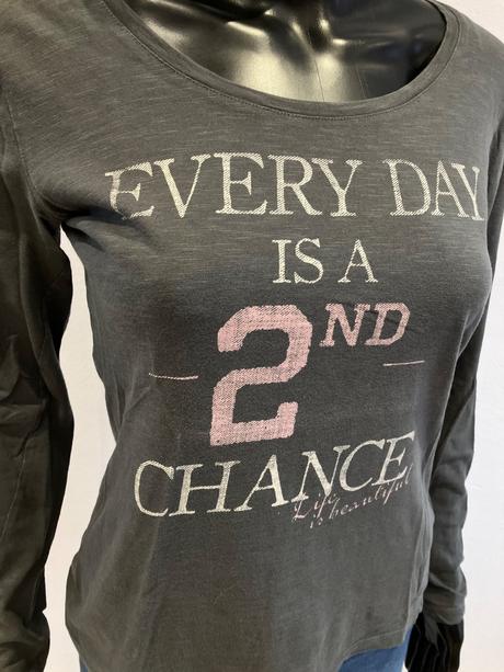 Sivé melírované tričko s nápisom (xs), colours of the world,xs