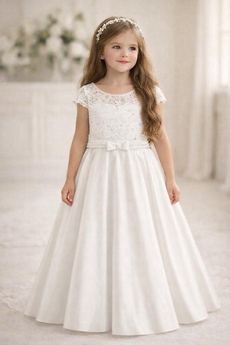 Exkluzivne detské dlhé  šaty aj na 1.sv.prijimanie, 122 - 158