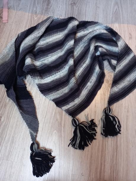 Set-trojuholniková šatka a čelenka, xl