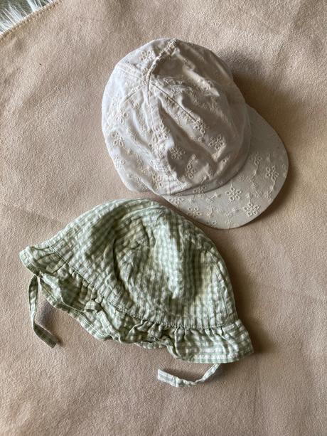 Letný klobúk a šiltovka 74/80, h&m,74