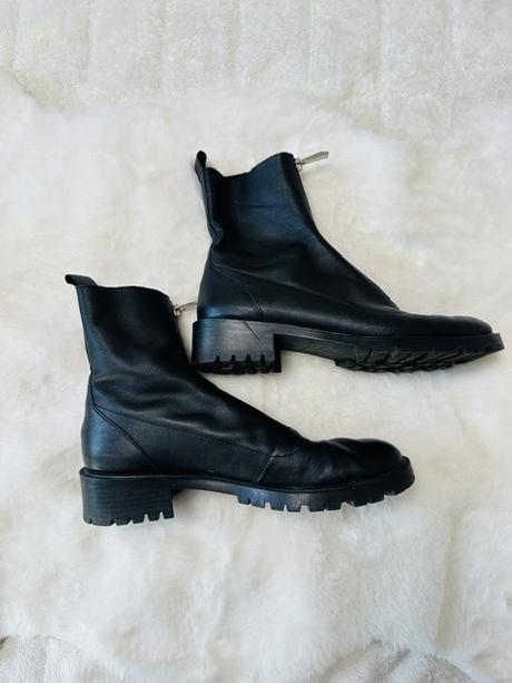 Čierne mäkučké kožené workery zn. zara, zara,39