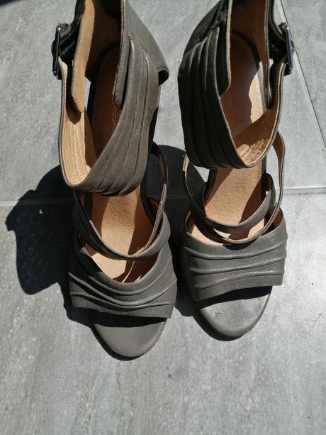 Celkož. sandále 5th avenue v38, vd24,5, 10cm opät, 38