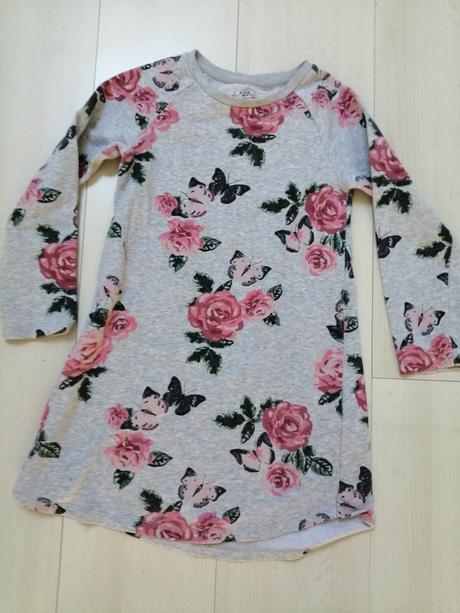 Saticky pre dievčatka kvetovane, v. 122/128, h&m,122