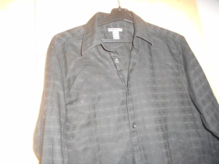 Košeľa čierna pánska - veľ. s/m-h&m, h&m,s