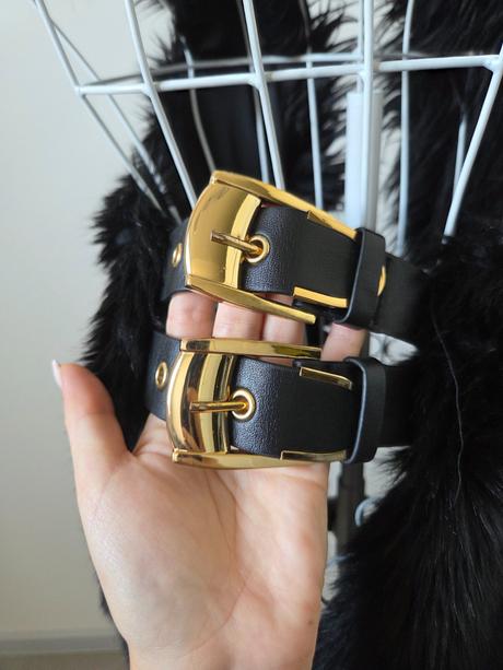 Kožušinová vesta versace x h&m, versace,34