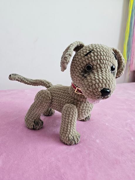 Handmade hačkovaný psík, 