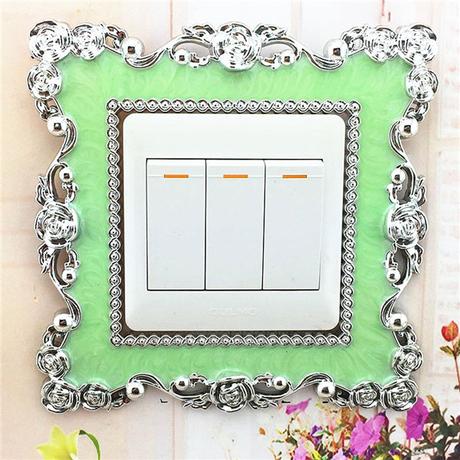 Kryt k vypínaču ruže bledo zelený, 