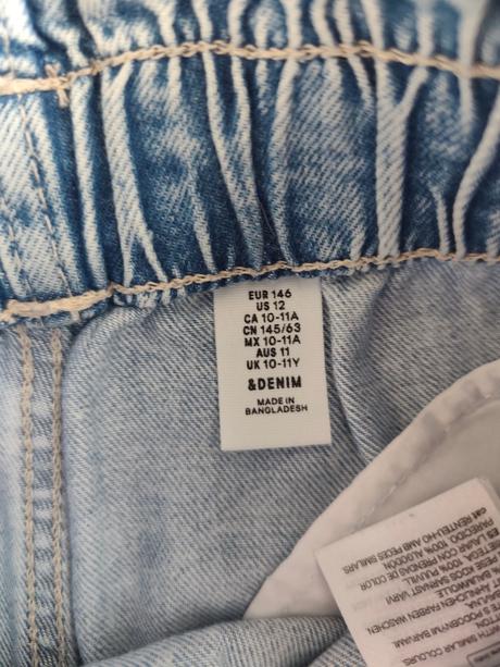 Dievčenské riflové šortky, denim,146