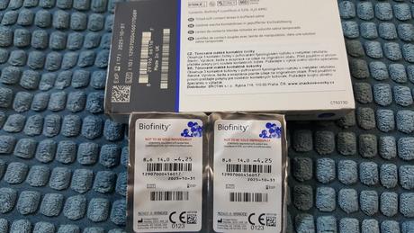 Kontaktné šošovky cooper vision biofinity, -4,25,