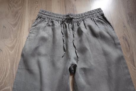 Ľanové nohavice h&m, h&m,m