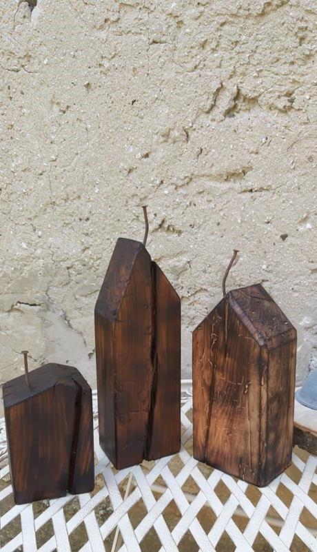 Drevené dekoráčné domčeky,