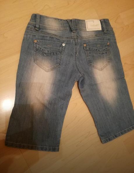 Krátke riflové nohavice, s