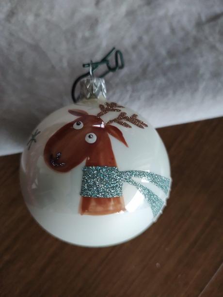 Ručné maľované sklenené gule,