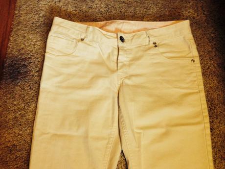 Biele trištvťové nohavice, cherokee,s