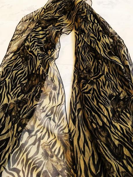 Šatka na krk - kone, xl