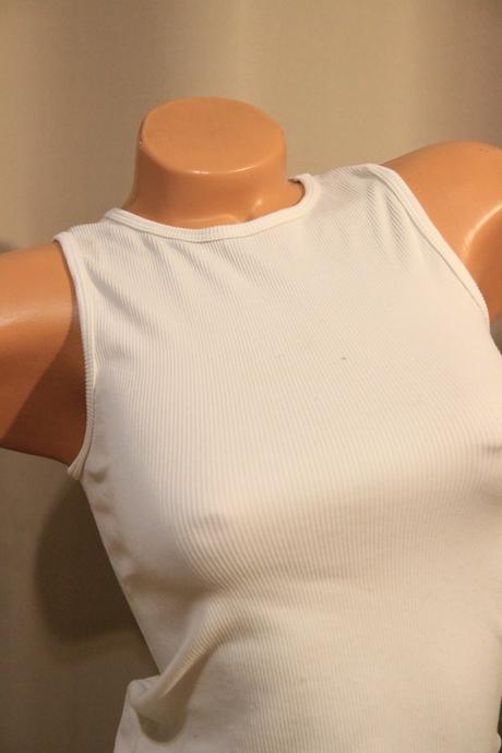 Krémový elastický body top, s, s